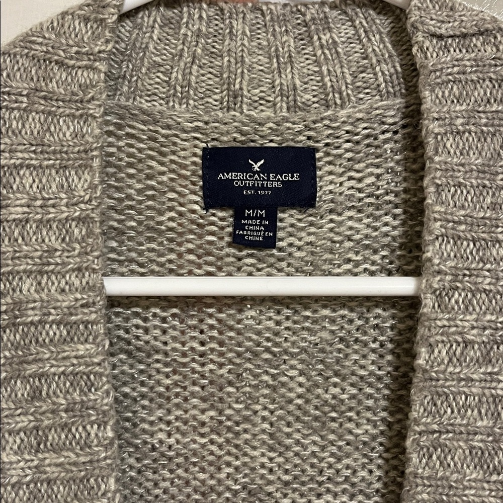 American Eagle Outfitters Patterned Cardigan with Pockets - Picture 3 of 5